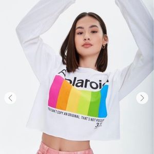 Polaroid Long Sleeve Crop